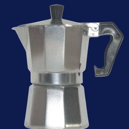 Homi Moka Pot Silver - 6 cup