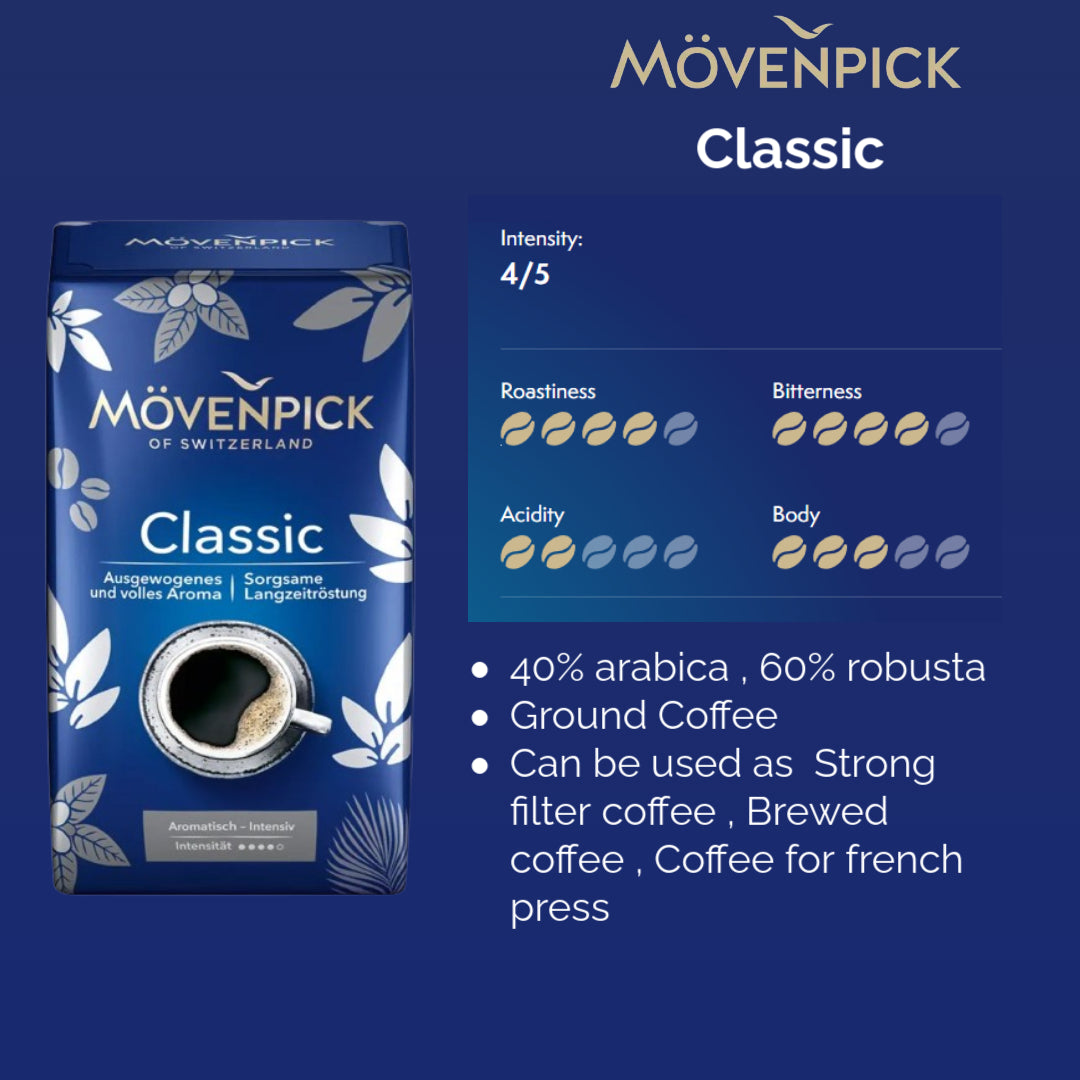 Movenpick Classic Filter Coffee ground - 500 gram