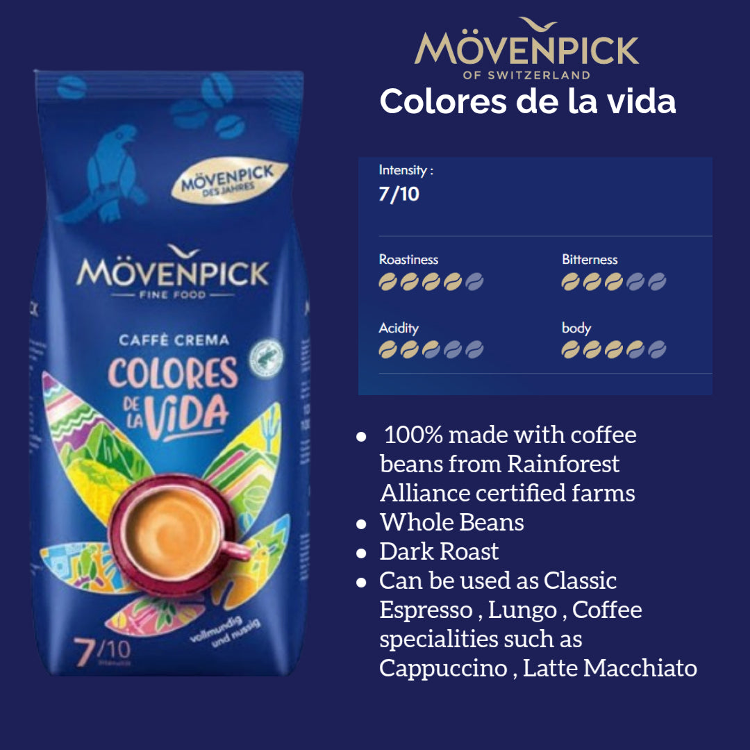 Movenpick Caffe Crema Colores de la Vida Beans - 1 kg