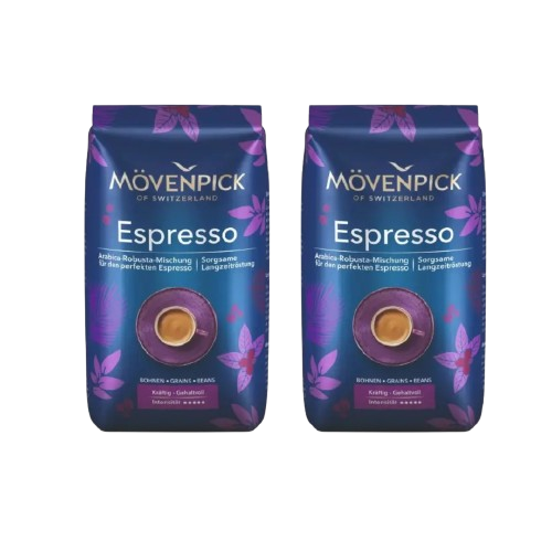 Movenpick Espresso Beans - Dark Roast - Pack of 2 (2x500gram)