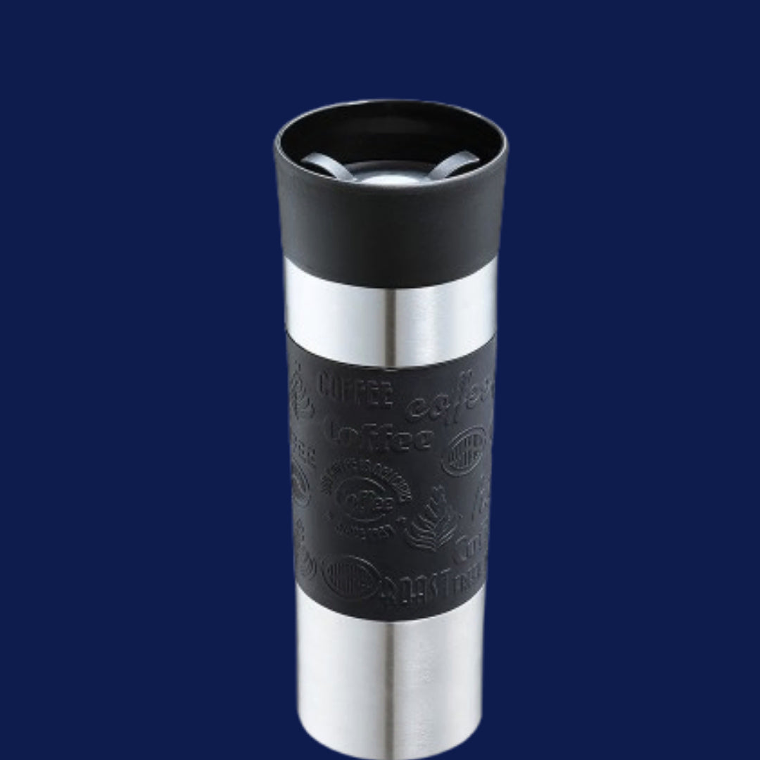 Cilio Travel Mug Sainless Steel , Black - 500 ml