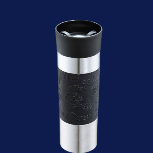Cilio Travel Mug Sainless Steel , Black - 500 ml