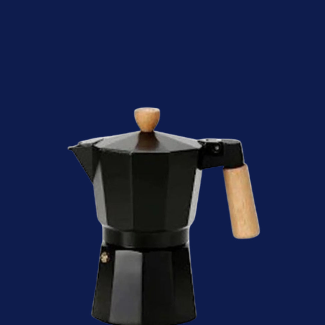 Homi Moka Pot Black - 3 cup