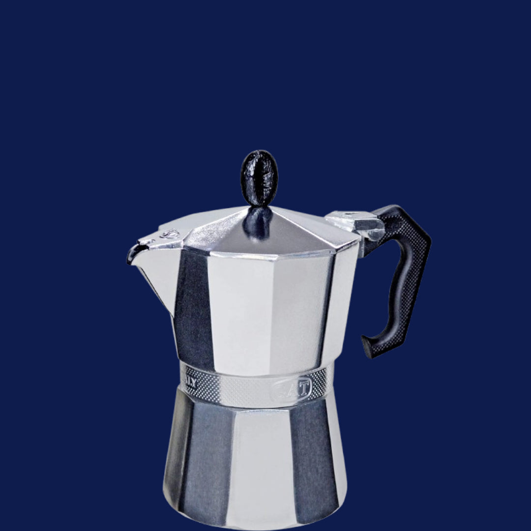 G.A.T Ladyoro Moka Pot Silver - 1 cup