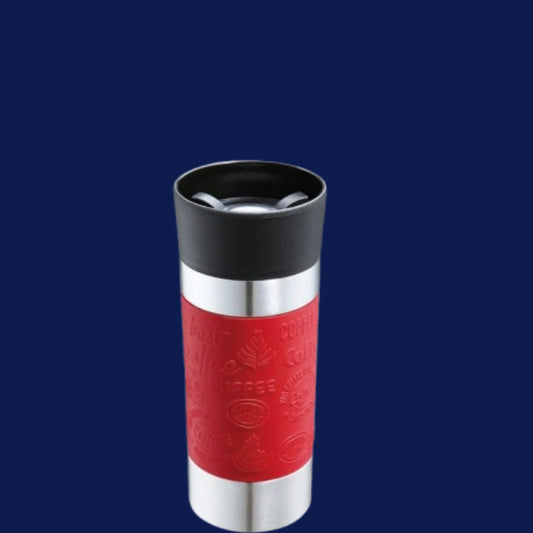 Cilio Travel Mug Sainless Steel , Red - 360 ml