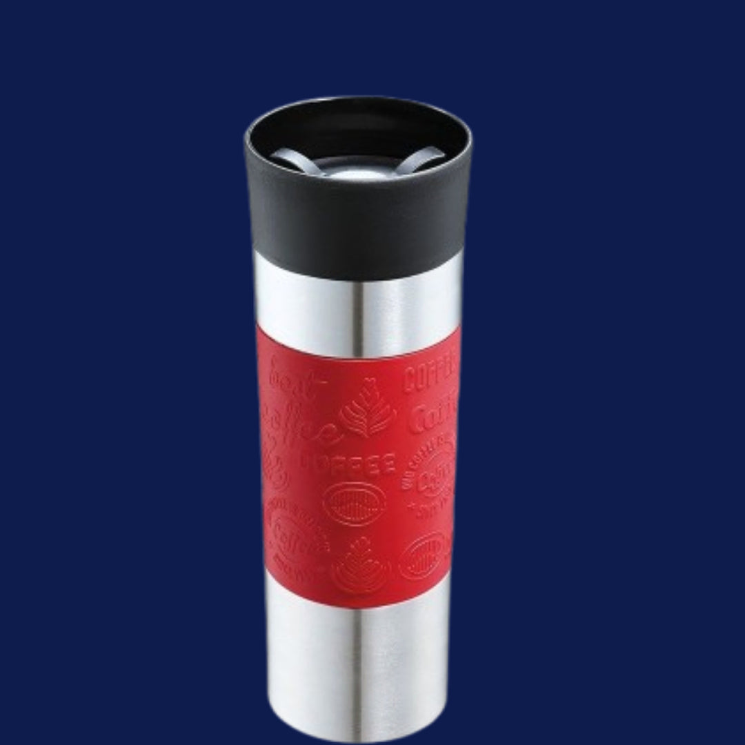 Cilio Travel Mug Sainless Steel , Red - 500 ml