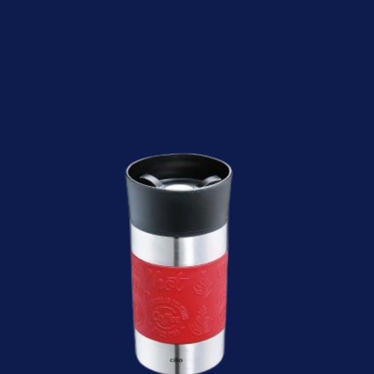 Cilio Travel Mug Sainless Steel , Red - 300 ml