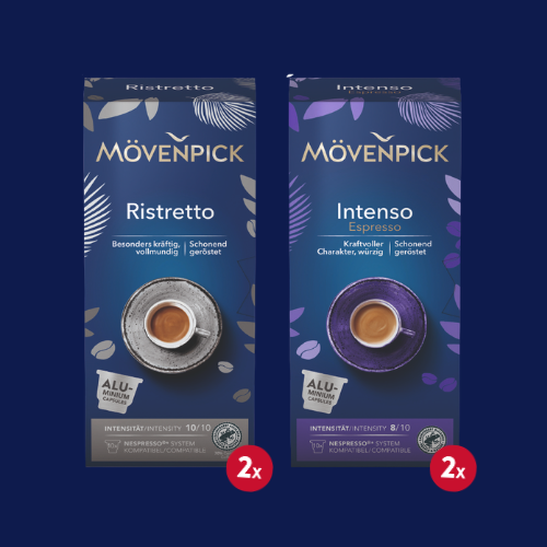 40 Espresso Capsules ( 2 pack Ristretto + 2 pack Intenso )